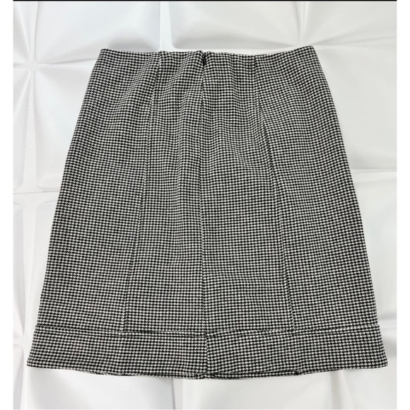 Weekend Max Mara Sz 12 8 Wool Houndstooth Peplum Belted Jacket Skirt Suit Set - Picture 11 of 13